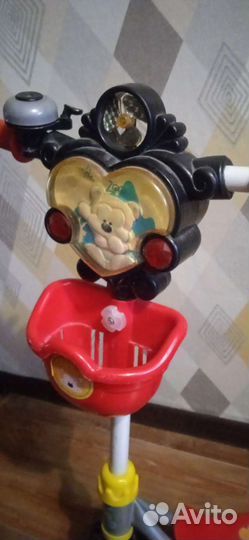 Самокат детский трехколесный светящиеся колеса