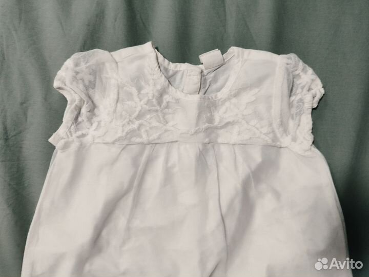 Платье белое воздушное H&M 80 и болеро