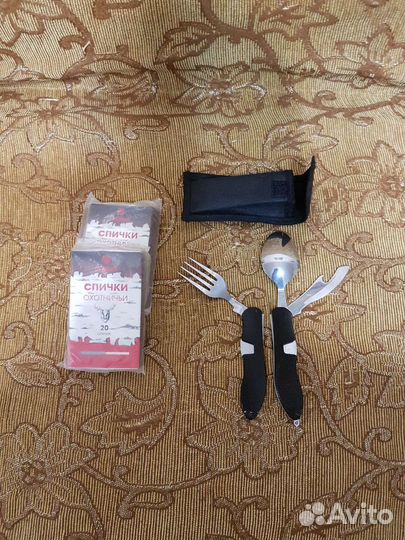 Спички охотничьи, складной походный набор 4 в 1