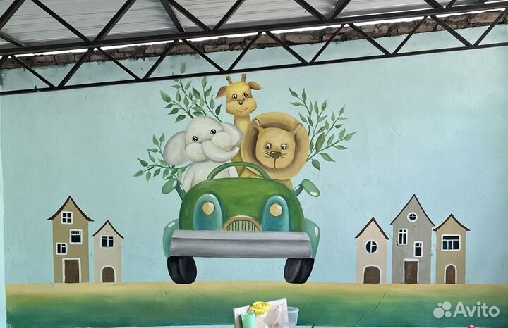 Художественная роспись стен, картина на заказ