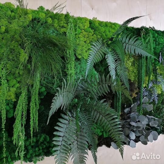 Панели из декоративного мха от производителя