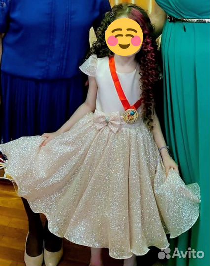 Платье для девочки 122-128