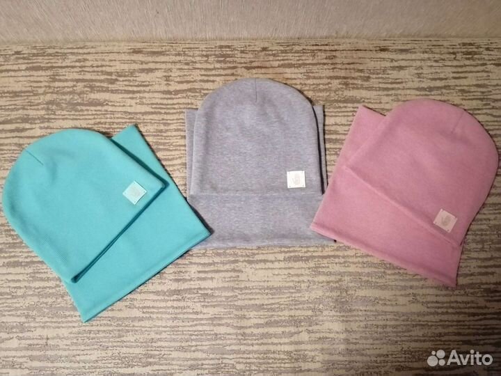 Детская шапка со снудом