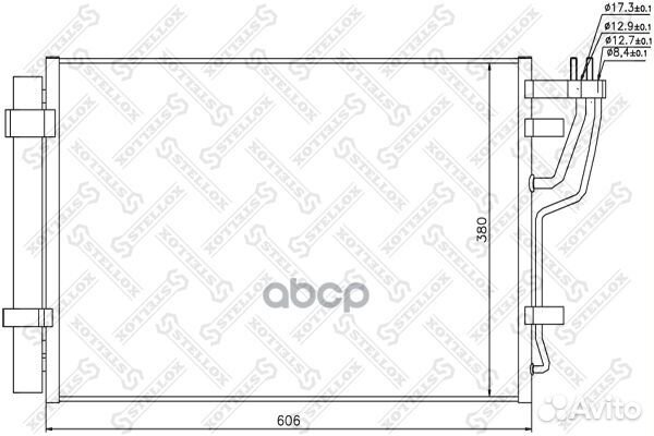 10-45381-SX радиатор кондиционера Kia Ceed 1.4