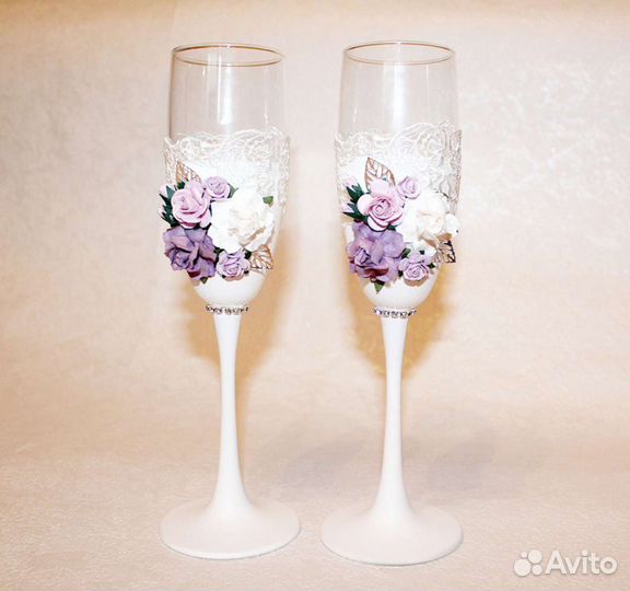 Свадебные бокалы, семейный очаг