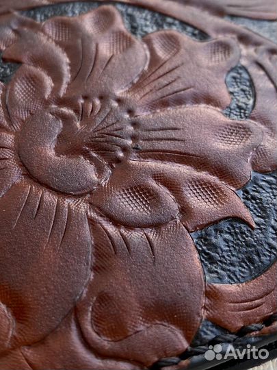 Обложка на паспорт натуральная кожа ручная работа