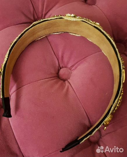 Ободок для волос со стразами