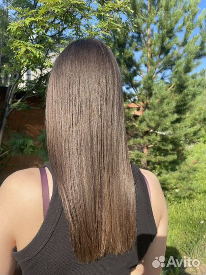 Кератиновое выпрямление волос