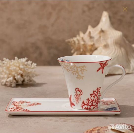 Кружка с подносом 