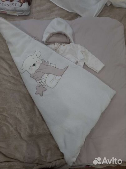 Конверт одеяло на выписку осень-зима