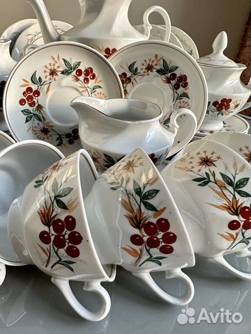 Сервиз Осень Рижский фз, 6 перс, 22 предм