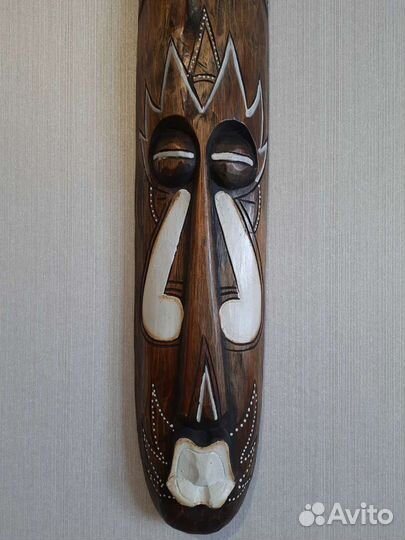 Маска из дерева 1 метр Индонезия, ручная работа