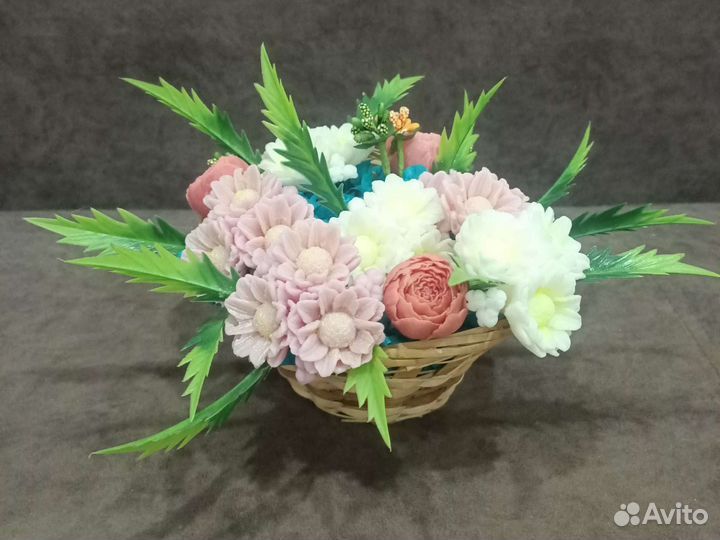 Букет цветов из мыла ручная работа