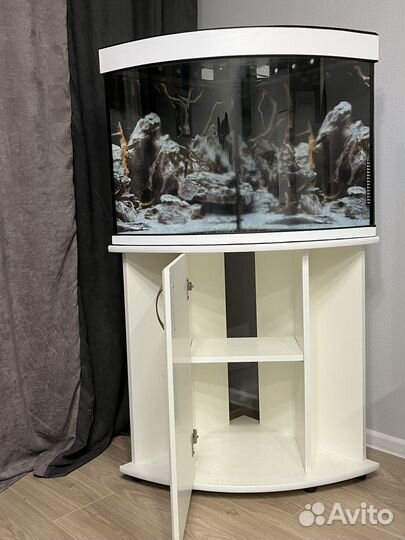 Аквариум угловой с тумбой