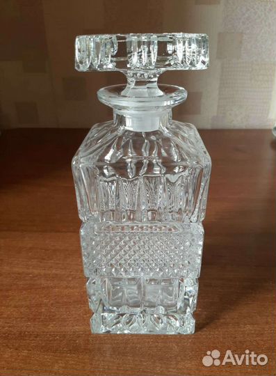 Штоф для виски,хрусталь,Богемия