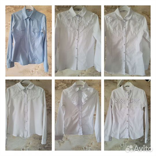 Школьная форма рубашки р 134-140-146