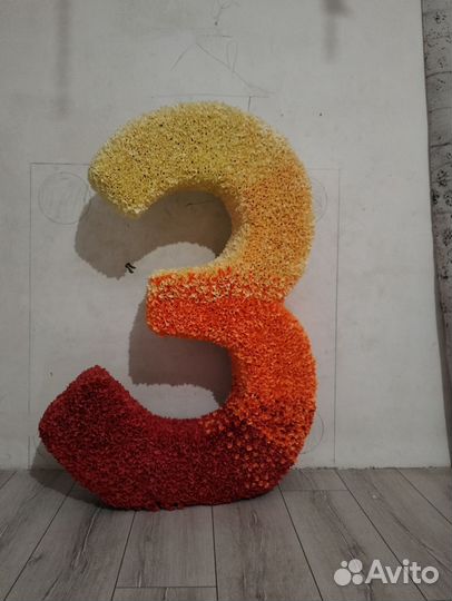 Цифра 3 на день рождения