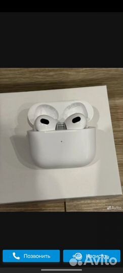 Беспроводные наушники apple airpods 3