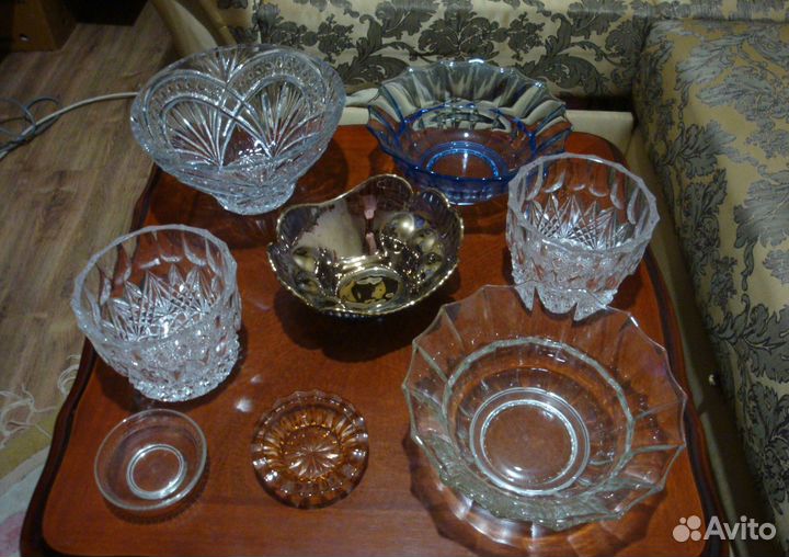 Салатники СССР хрустальные и стеклянные