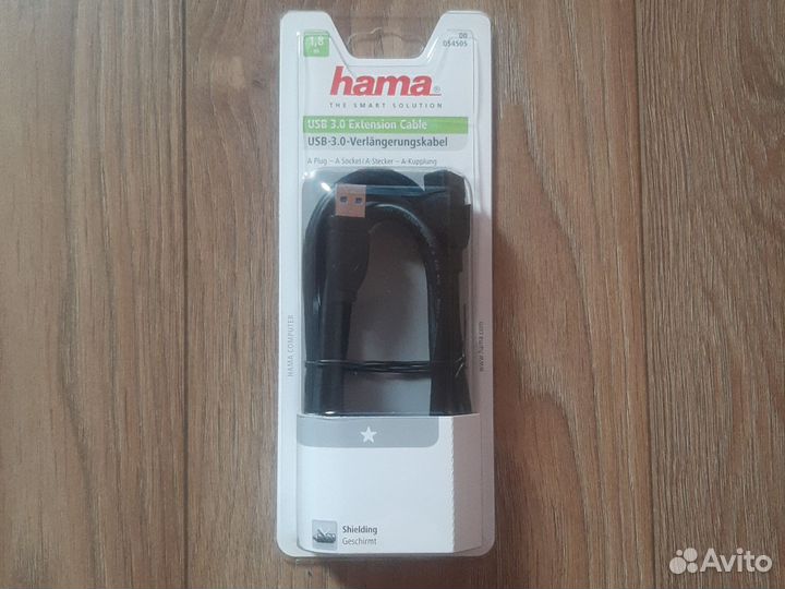 Кабель-удлинитель USB 3.0 hama