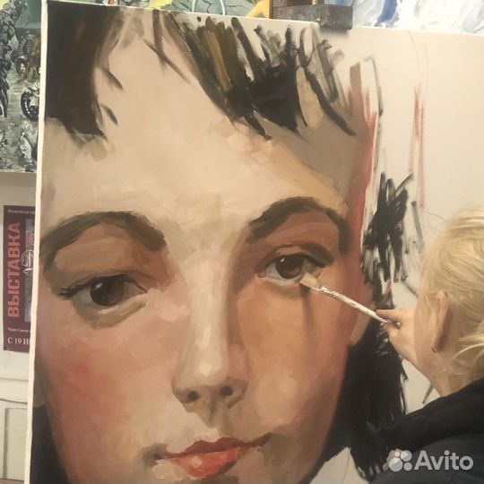 288 Подснежники и цикломены, кисти Анны Давыдченко