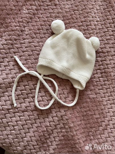 Детская шапочка для девочки/мальчика на выписку