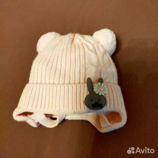 Шапочка для новорожденного зима