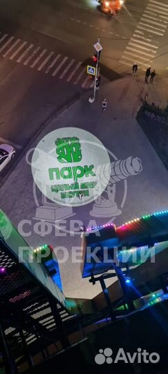 Яркий Рекламный гобо проектор для проекции изображ