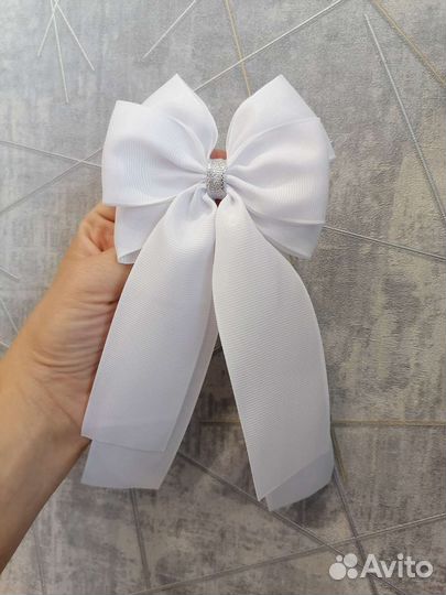 Бант на французской заколке
