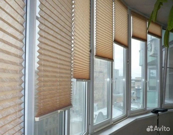 Шторы плиссе, рулонные шторы