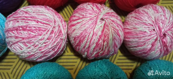 Пряжа нитки для вязания пакетом