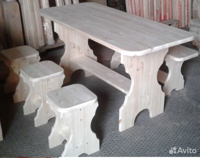 Дачная стол,скамейка,табурет,стул,деревянная