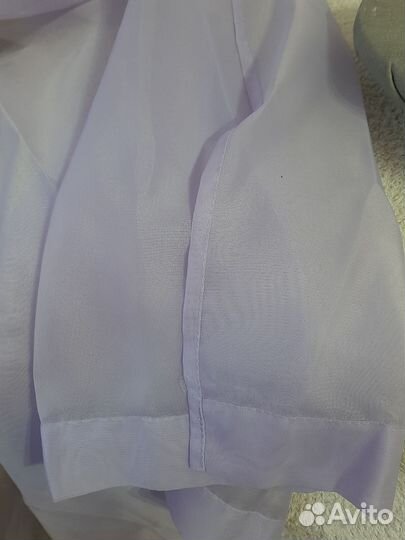 Тюль лавандовая набор