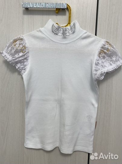 Блузка белая школьная