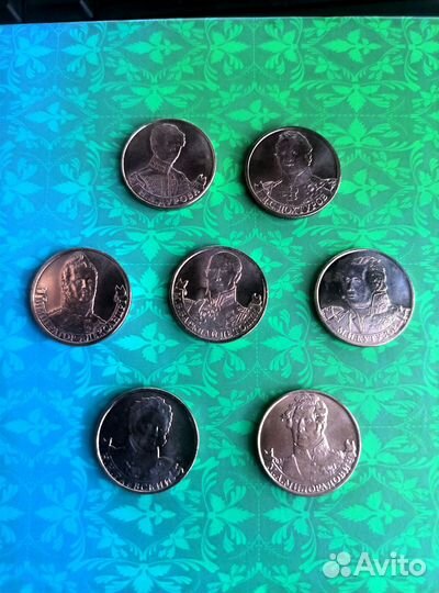 Монеты 2 рубля 2012 Полководцы