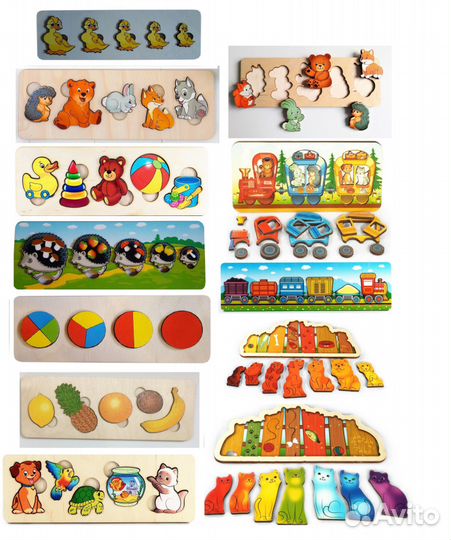 Любимые развивающие пазл рамки