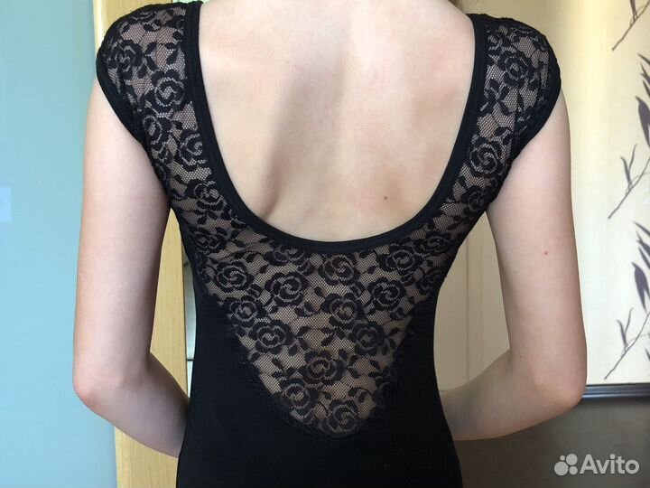 Купальник гимнастический черный 34 р