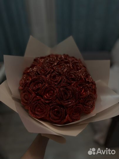 Букет из атласных лент