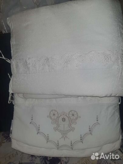 Комплект:бортики,балдахин и одеяло