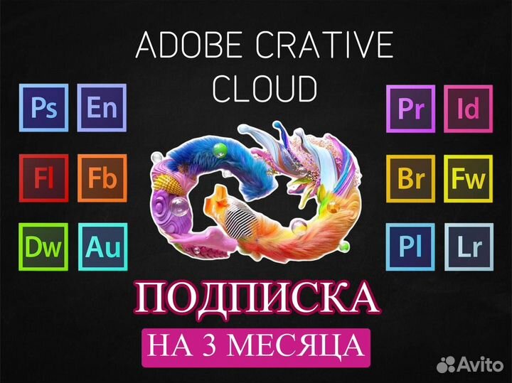 Adobe Creative Cloud лицензия подписка