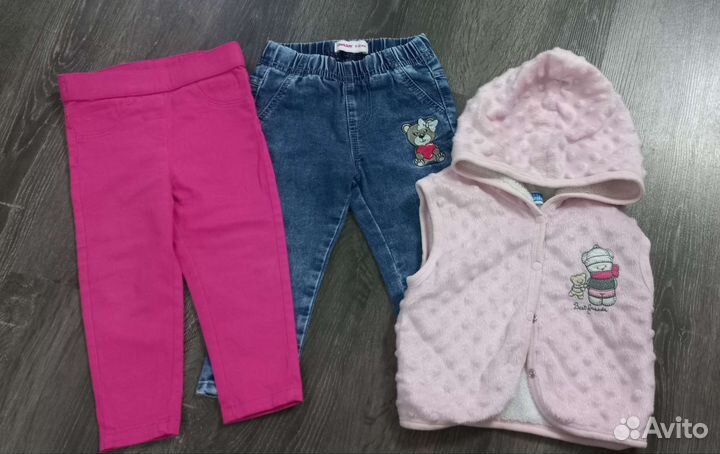 Пакет одежды для девочки 74-80 см