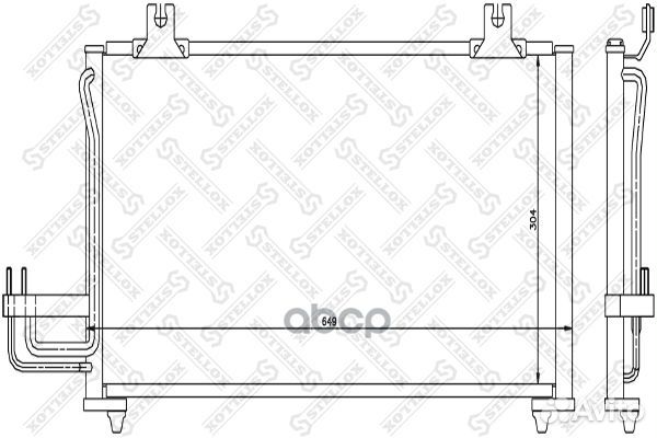 10-45626-SX радиатор кондиционера KIA Sephia1