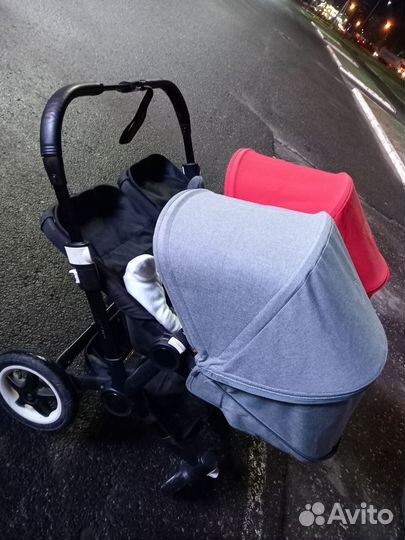 Коляска bugaboo donkey для двойни
