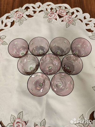 Хрустальные рюмки на ножке СССР