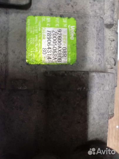 Компрессор кондиционера Nissan Note