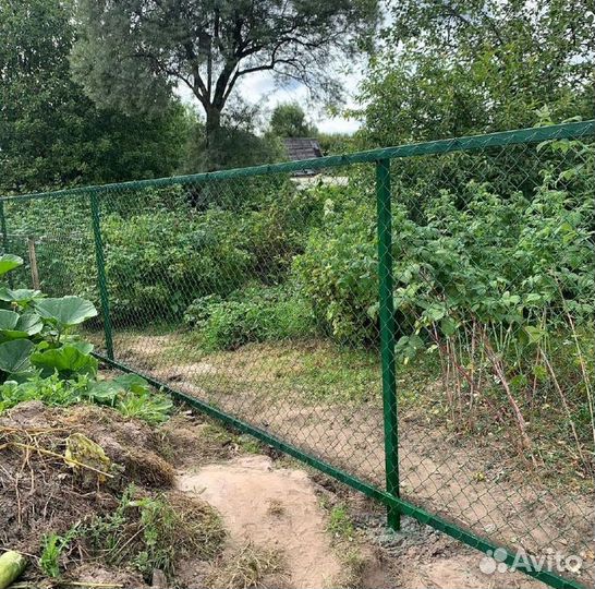 Забор из сетки Рабица
