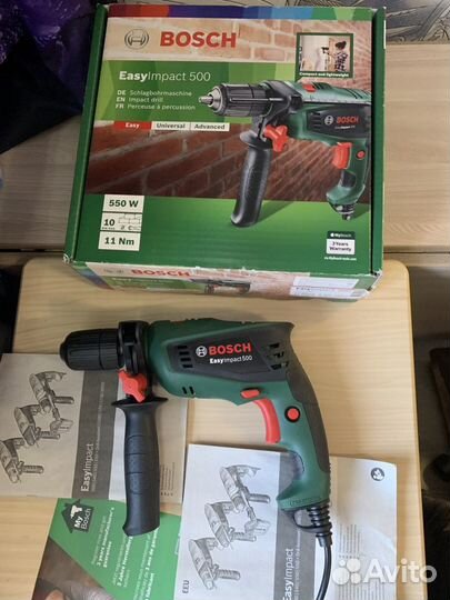 Дрель ударная Bosch новая