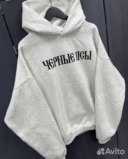 Худи Yeezy gosha черные псы