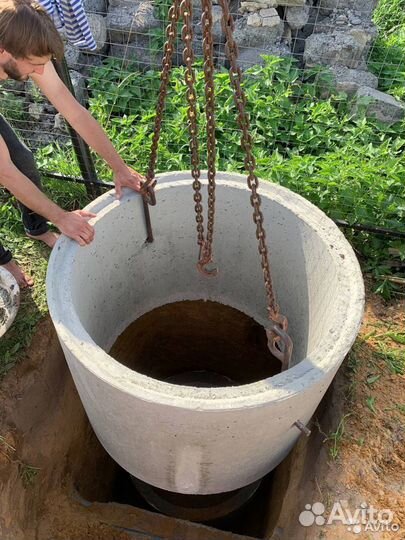 Канализация, септик из бетонных колец