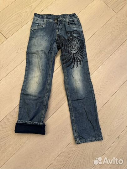 Джинсы утепленные для мальчика 134